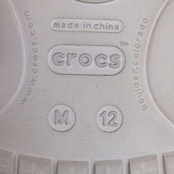 Crocs Classic Slide Sandals Brown Tan Mens Size 12 - Picture 9 of 10